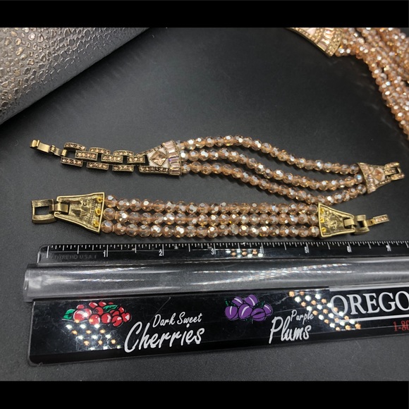 Heidi Daus 3 pc set 🆕 “Deco Master Clasp” Swarovski Crystals Necklace/Bracelets - Picture 15 of 16